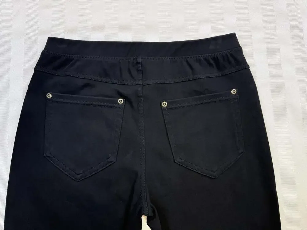 Lildy Skinny Fit High Rise Stretch Denim Jeggings Black Size S-M Back Pockets